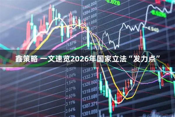 鑫策略 一文速览2026年国家立法“发力点”