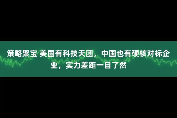 策略聚宝 美国有科技天团，中国也有硬核对标企业，实力差距一目了然