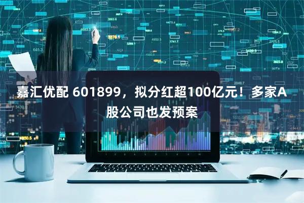 嘉汇优配 601899，拟分红超100亿元！多家A股公司也发预案