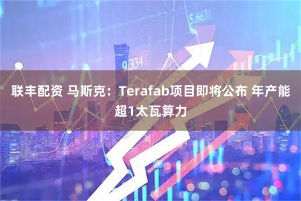 联丰配资 马斯克：Terafab项目即将公布 年产能超1太瓦算力